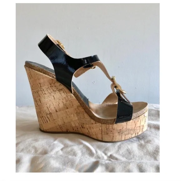 Black Pedro Garcia Wedges size 36.5/6.5 - Picture 5 of 10